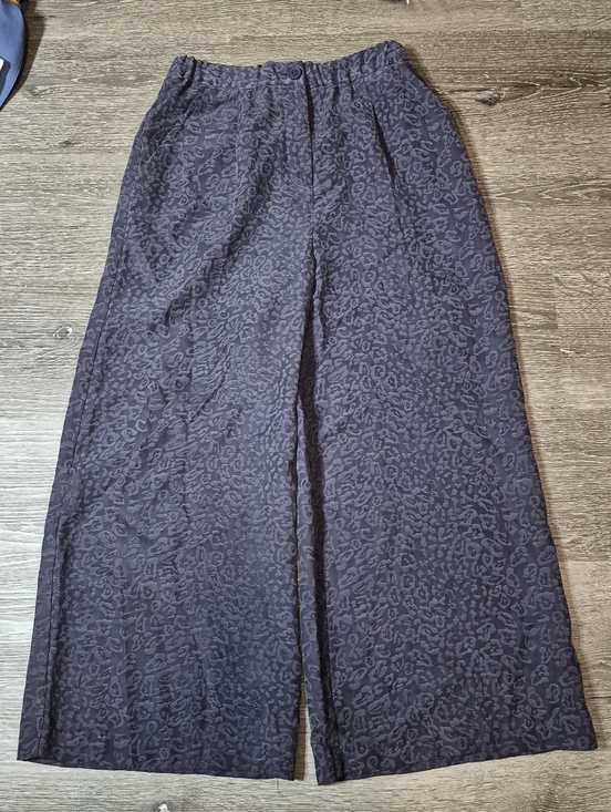 Astr Pants - ASTR The Label Women's Cropped Leopard Print Wide Leg Pants Medium